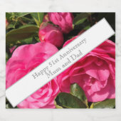 51ste bruiloft Jubileum Sparkling Wijnetiket (Enkel label)