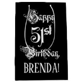 51ste verjaardag: Fancy, elegant Manuscript + de N Medium Cadeauzakje (Voorkant)