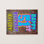 51ste verjaardag ~ Fun, geïnspireerde Urban Graffi Legpuzzel (Horizontaal)
