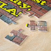 51ste verjaardag: Fun Graffiti-geïnspireerde regen Legpuzzel (Zijkant)