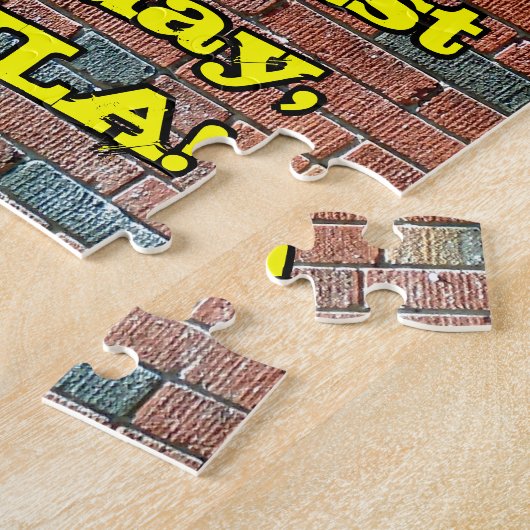 51ste verjaardag: Fun Graffiti-geïnspireerde regen Legpuzzel (Zijkant)