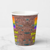 51ste verjaardag: Fun Graffiti-geïnspireerde regen Papieren Bekers (Links)
