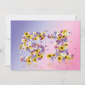 51ste verjaardag, met bloembollen letters kaart (Voorkant)