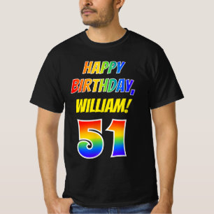 51ste verjaardag — Vet, Vun, Regenboog 51, Eigen T-shirt