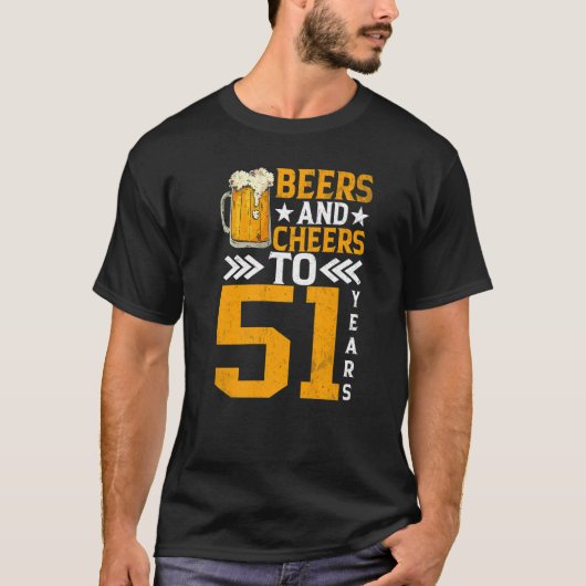 51ste verjaardagsbiertjes en proost op 51 jaar Mok T-shirt (Voorkant)