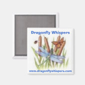 520116453, Dragonfly Whispers, www.dragonflywhi... Magneet (Voorkant / Achterkant)