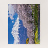 [520] Mt.Fuji – Morning Light on the Cherry Path Legpuzzel (Verticaal)