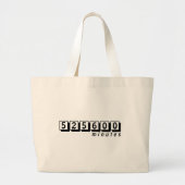 525600 minuten zak grote tote bag (Voorkant)