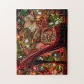 5258-2-Kerstboom, Schoen w / Crystal Ball Puzzel Legpuzzel (Verticaal)