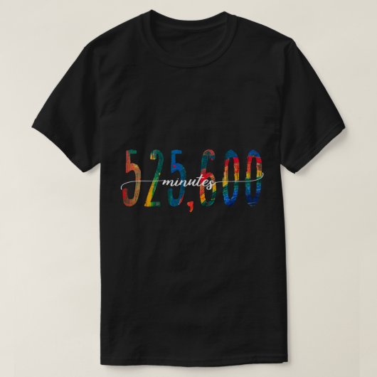525.600 minuten klassieke T-shirt (Design voorkant)