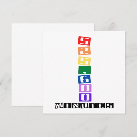 525,600 Minutes (Voorkant / Achterkant)