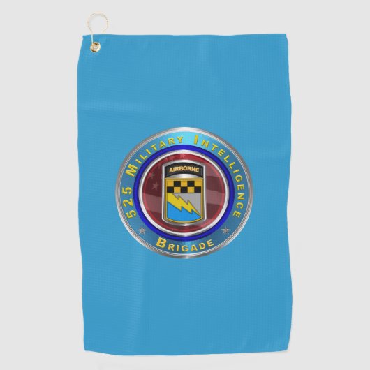 525 Militair Inlichtingen Brigade Golfhanddoek (Voorkant)