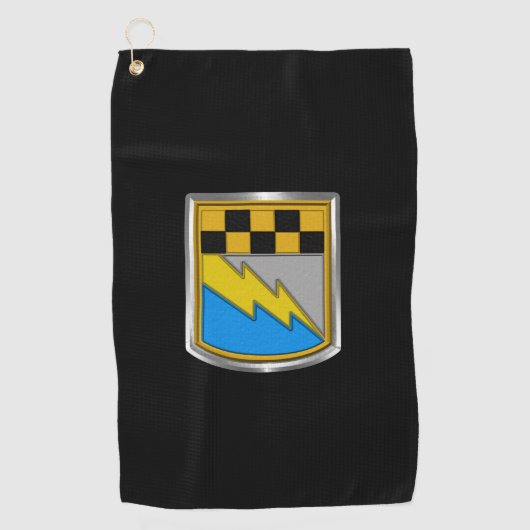 525 Militaire inlichtingenbrigade Gepersonaliseerd Golfhanddoek (Voorkant)