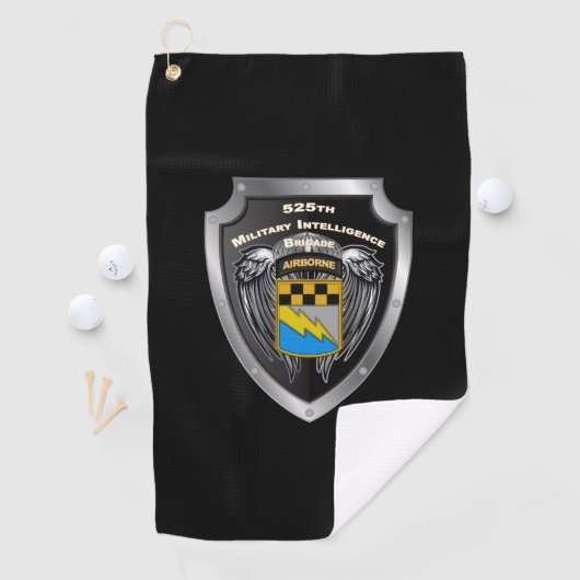 525 Schild van de brigade van de militaire inlicht Golfhanddoek (Insitu)