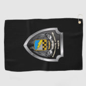 525 Schild van de brigade van de militaire inlicht Golfhanddoek (Horizontaal)