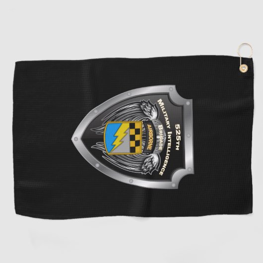 525 Schild van de brigade van de militaire inlicht Golfhanddoek (Horizontaal)