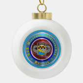 525e brigade van de militaire inlichtingendienst keramische bal ornament (Voorkant)