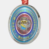 525e brigade van de militaire inlichtingendienst metalen ornament (Links)