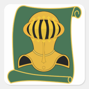 525th Militaire Politiebataljon WAAKZAME KRIJGER Vierkante Sticker