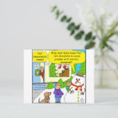 527 gesmolten Cartoon Briefkaart (Staand voorkant)