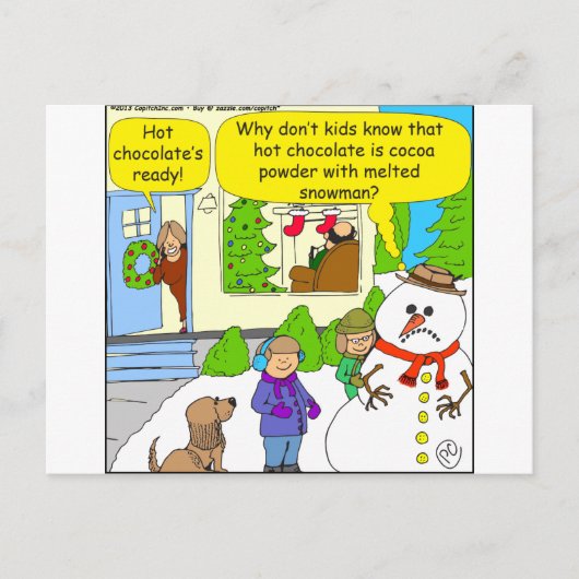 527 gesmolten Cartoon Briefkaart (Voorkant)