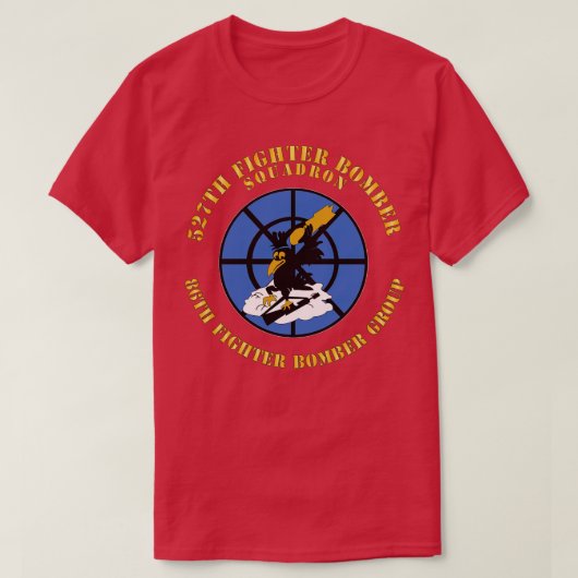 527th Fighter Bomber SQDRN 86th Fighter Bomber Gro T-shirt (Design voorkant)