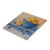 5280 Lemons in Blue Bowl Tegeltje (Zijkant)