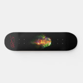 5280 schedel en gasmasker persoonlijk skateboard (Horizontaal)