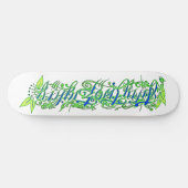 5280 script in green and blue persoonlijk skateboard (Horizontaal)