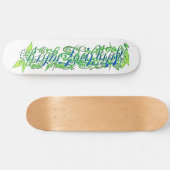 5280 script in green and blue persoonlijk skateboard (Horizontaal)