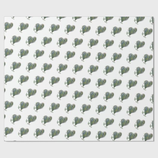 528 hart cadeaupapier (Vlak)