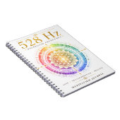528 Hz Solfeggio Frequentie Notitieboek – Liefde, (Rechterzijde)