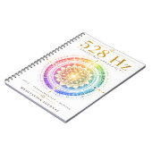 528 Hz Solfeggio Frequentie Notitieboek – Liefde, (Linkerzijde)