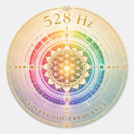 528 Hz Solfeggio Frequentie Sticker