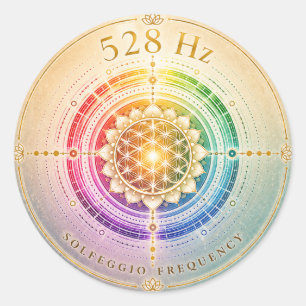 528 Hz Solfeggio Frequentie Sticker