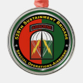 528e duurzaamheidsbrigade metalen ornament (Voorkant)
