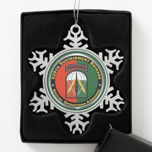528e duurzaamheidsbrigade tin sneeuwvlok ornament (Kistje)
