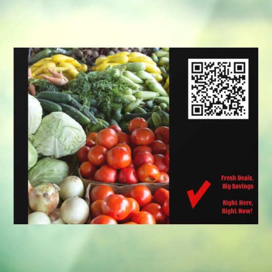 52,00' * 37,56' Kruidenier Raam Raamsticker (Vel 3)