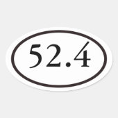 52.4 OVALE STICKER (Voorkant)