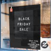 52' * 72' Black Friday Window Cling Raamsticker (Cafe Raam)