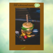 52" * 72" Raamfolie voor restaurants Raamsticker (Vel 3)