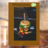 52" * 72" Raamfolie voor restaurants Raamsticker (Vel 2)