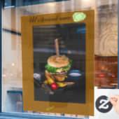 52" * 72" Raamfolie voor restaurants Raamsticker (Cafe Raam)