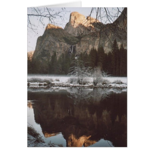 52. Cathedraal Rocks & Wintry Reflections, Yosemit (Voorkant)