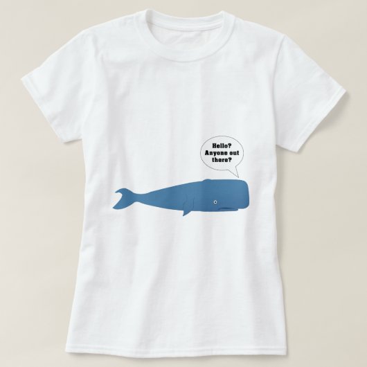 52 Hertz - De langste walvis ter wereld T-shirt (Design voorkant)