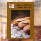 52-inch * 72-inch bakkerijvenster vastmaken raamsticker (Vel 2)