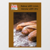 52-inch * 72-inch bakkerijvenster vastmaken raamsticker (Vel)