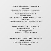 52-inch x 72-inch autoetalage raamsticker (Vel)