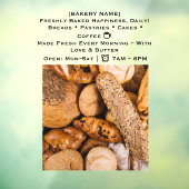 52-inch x 72-inch Baker Window Cling Raamsticker (Vel 3)