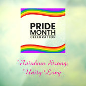52 inch x 72 inch Pride Month Window Cling Raamsticker (Vel 3)